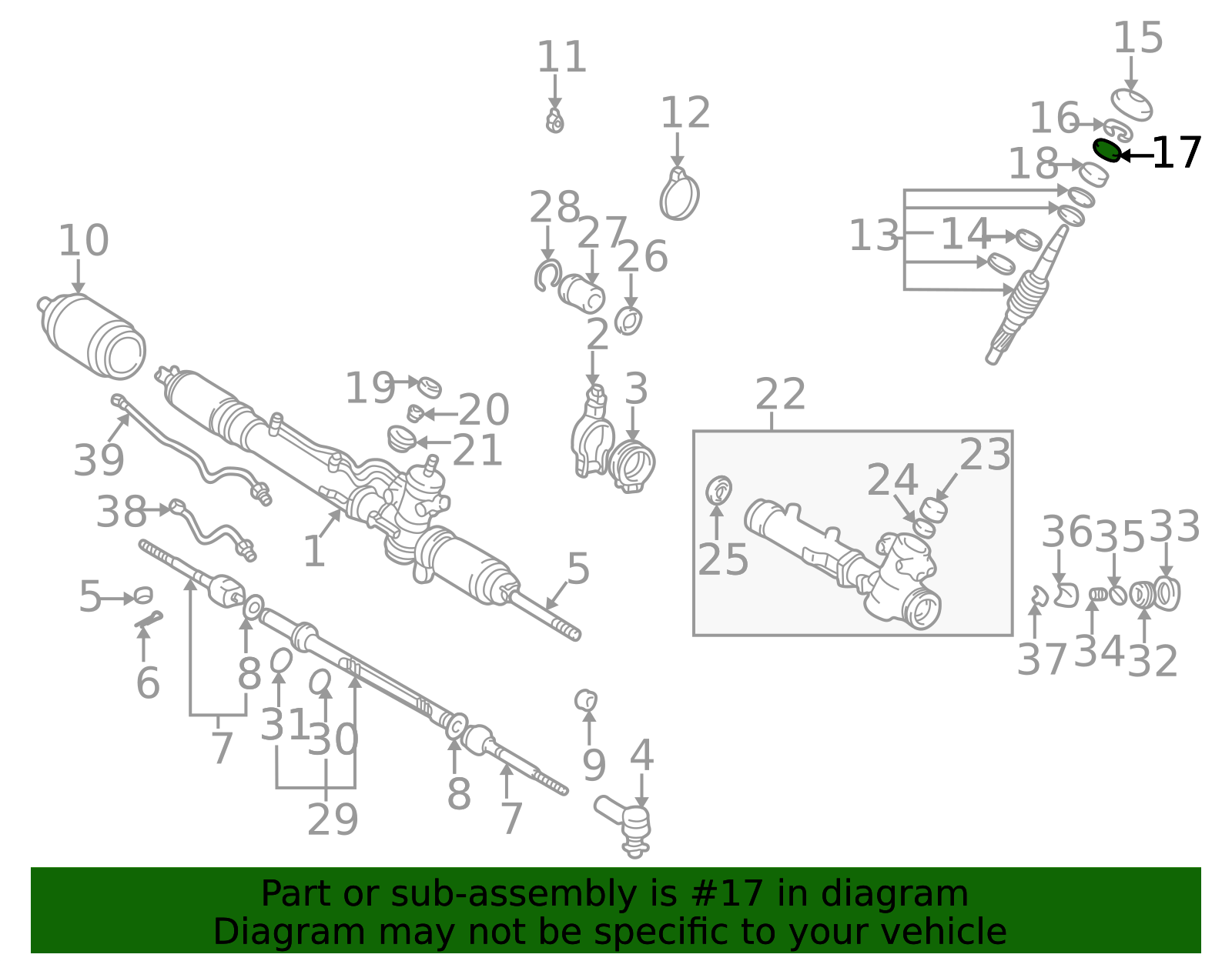 Toyota OEM Rack and Pinion Seal 90311-19007 | Toyota OEM Parts Giant
