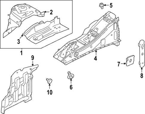 Structural Components & Rails for 2024 INFINITI QX60 #1