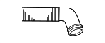 1C0129622F - Air &amp; Fuel Delivery: Engine Air Intake Hose for Volkswagen Image