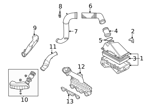 Intake for 2001 Volkswagen Beetle #0