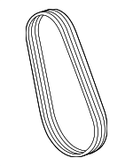 LR012663 - Cooling System: Serpentine Belt for Land-Rover Image