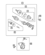 68073110AA - : Halfshaft Adapter for Mopar Image