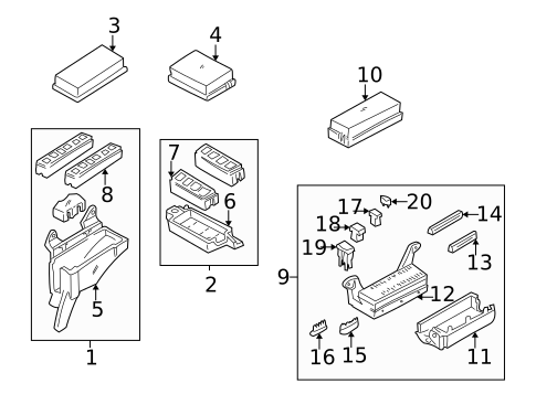 Electrical Components for 2001 Nissan Maxima #0