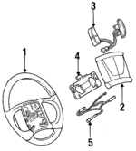 16750682 - Steering: Steering Wheel for Buick: Commercial Chassis, Regal, Roadmaster Image