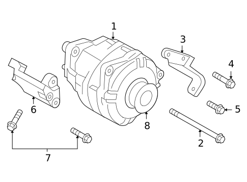 Alternator for 2011 INFINITI FX50 #1
