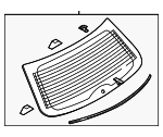 TD1163930F - Body: Lift Gate Glass for Mazda: CX-9 Image