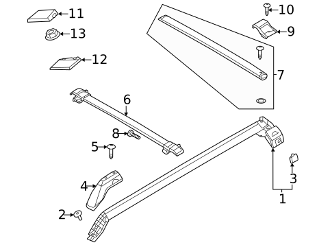 Exterior Trim - Roof for 2023 Ford Bronco #1
