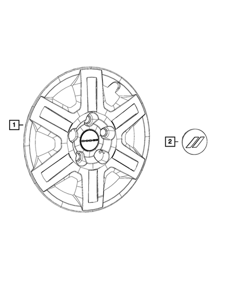 Wheel Covers and Center Caps for 2018 Dodge Journey #0
