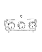 55111952AE - Air Conditioners and Heaters: A/c And Heater Control for Mopar Image
