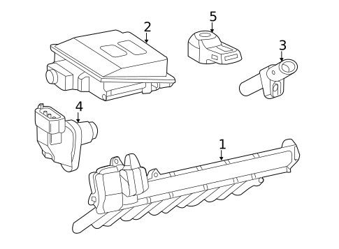 Sensors for 2011 Mercedes-Benz SL 65 AMG&reg; #0