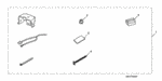 9405006070 - Accessory Components: NUT, FLANGE (6MM) for Honda Image