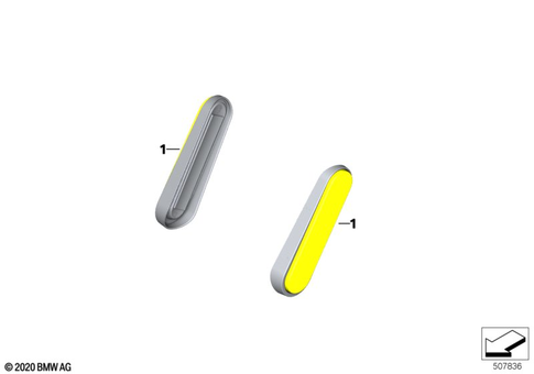 Side Marker Lamps, Reflectors for 2021 BMW-Motorrad R 18 Transcontinental #1