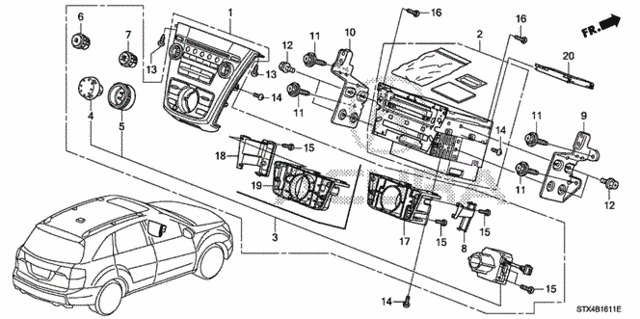 Audio Unit (Navi) (1) for 2011 Acura MDX #0
