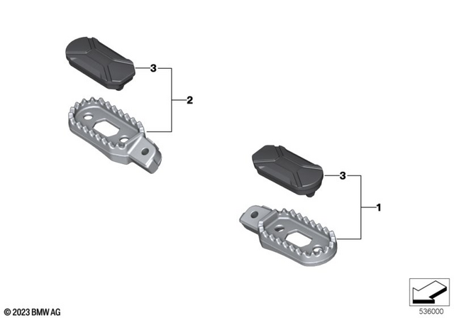 46717109078 - Design: Foot Peg Pad for BMW-Motorrad Image