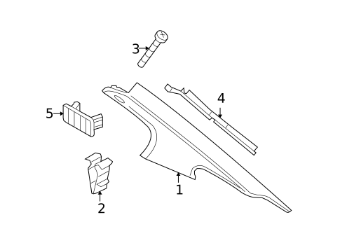 Interior Trim - Quarter Panels for 2009 BMW M3 #2