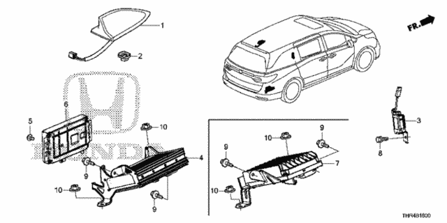 Antenna for 2021 Honda Odyssey #0