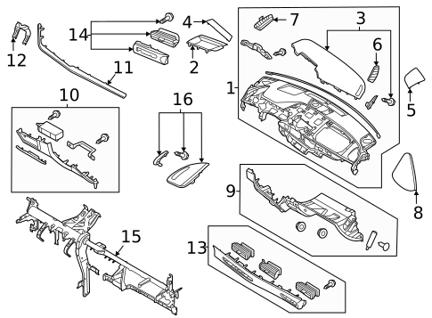 Instrument Panel for 2022 Hyundai Sonata #0