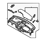 84710L1200NNB - Body: Instrument Panel for Hyundai Image