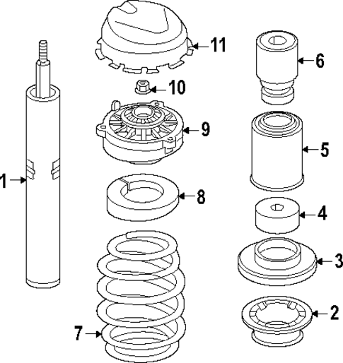 Struts & Components for 2025 Audi Q6 e-tron #0