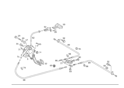Parking Brake for 1993 Mercedes-Benz 500E #0