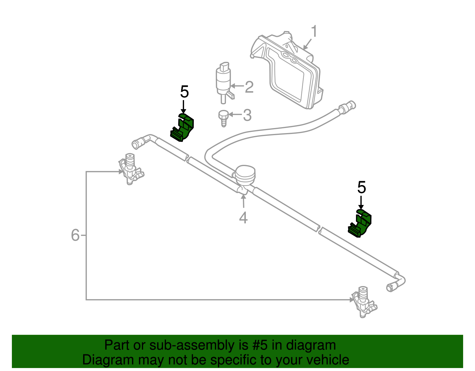 Washer Hose Clamp - BMW (7147129651)