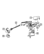 1CH69XDVAA - Steering: Steering Column Shroud for Jeep: Compass, Patriot Image