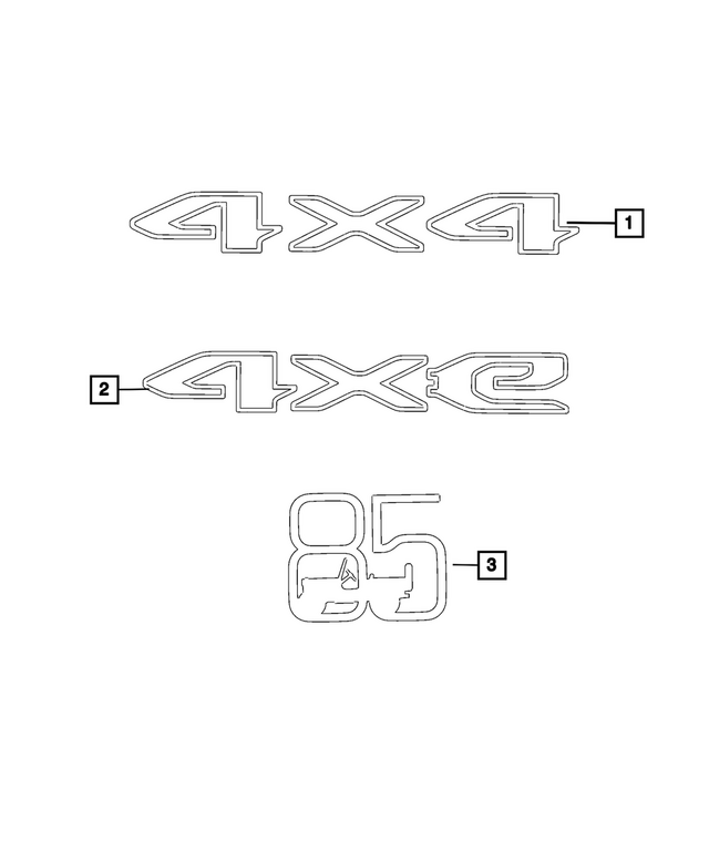 68730829AA - Exterior Ornamentation: Decal for Mopar Image