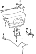 9054109001 - : Trunk Lid Cushion for Toyota: Tercel Image