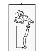 256202J101 - Cooling System: Water Inlet for Hyundai: Elantra, Kona, Kona Electric, Kona N Image