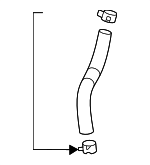 25414J9500 - : 2022-2023 Hyundai Kona - Upper Hose for Hyundai: Kona Image