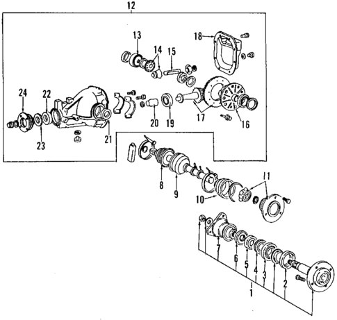 Axle Shafts & Joints for 1990 Mitsubishi Galant #0
