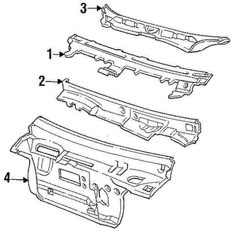 Cowl for 1986 Pontiac Grand Am #0