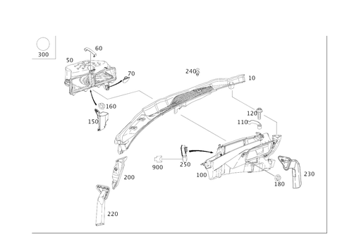 Water Baffle with Intake Shell for 2014 Mercedes-Benz CLS63 AMG S #0