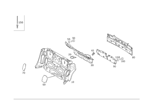 Rear End for 1999 Mercedes-Benz SLK230 #0