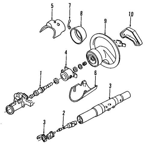 Steering Column for 1992 Ford Explorer #0