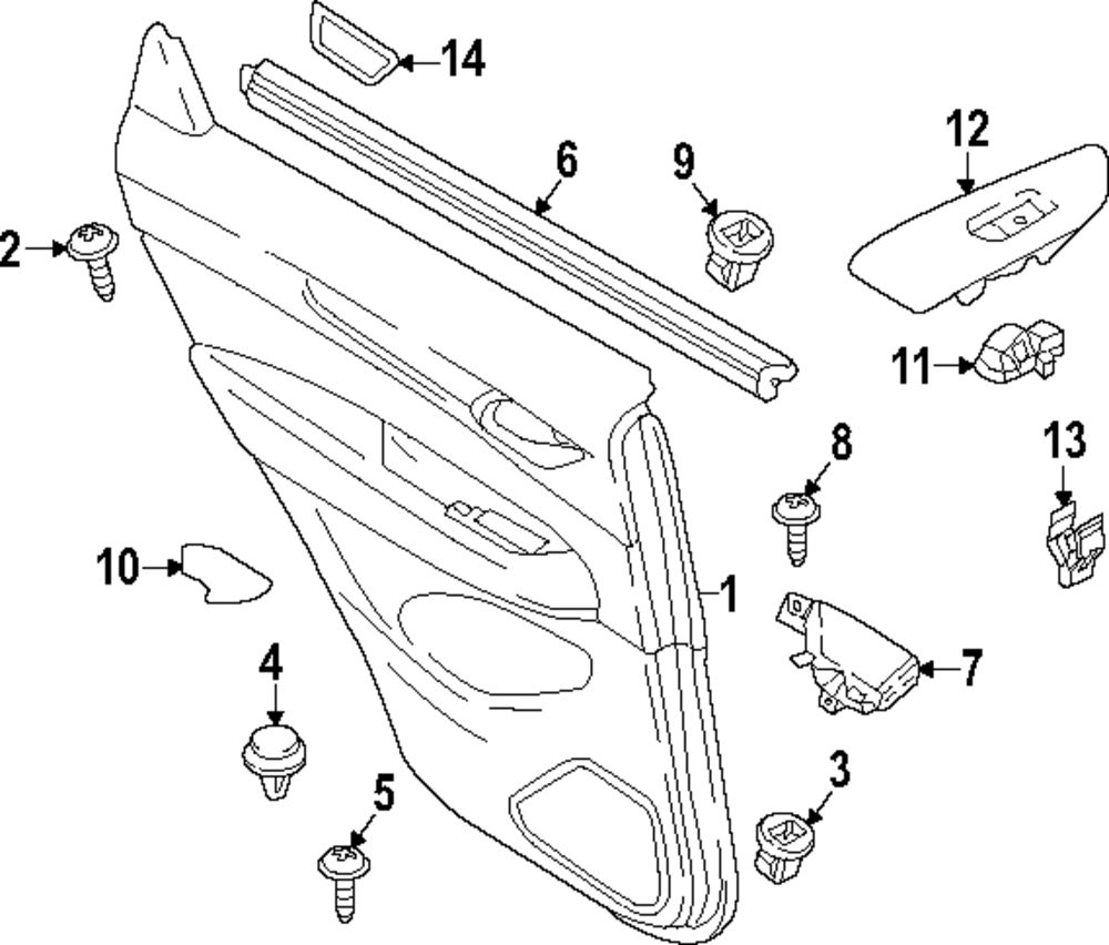 KB7W-73-821A - Belt Weather-Strip 2017-2025 Mazda CX-5 | Mazda-Parts