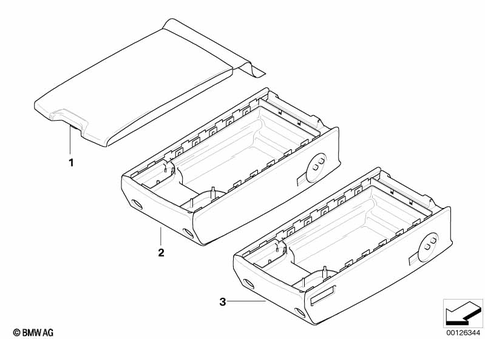 Center Armrest Rear for 2005 BMW 750i #0
