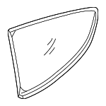 878102M010 - Body: Quarter Glass for Hyundai: Genesis Coupe Image