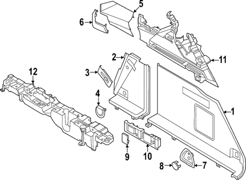 Interior Trim - Rear Body for 2023 BMW iX #0