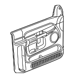 1CT021D5AD - Body: Door Trim Panel for Dodge: Ram 1500, Ram 2500, Ram 3500 Image