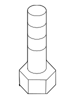 907200616 - Body: Under Cover Bolt for Mazda Image