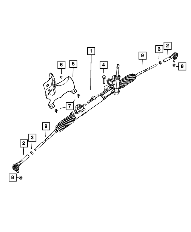 68140632AE - Steering: Rack And Pinion Gear, All Wheel Drive for Mopar Image