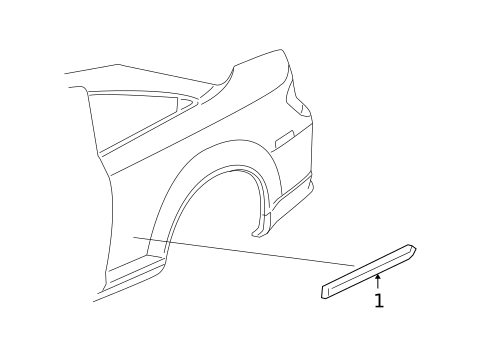 Exterior Trim - Quarter Panel for 2009 Pontiac G5 #0