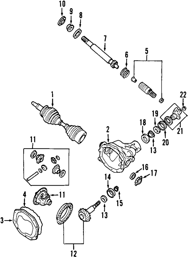 ZZL127210 - : Differential Pinion Bearing for Mazda Image