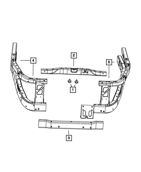 Radiator and Related Parts; Charge Air Cooler for 2009 Dodge Durango #2