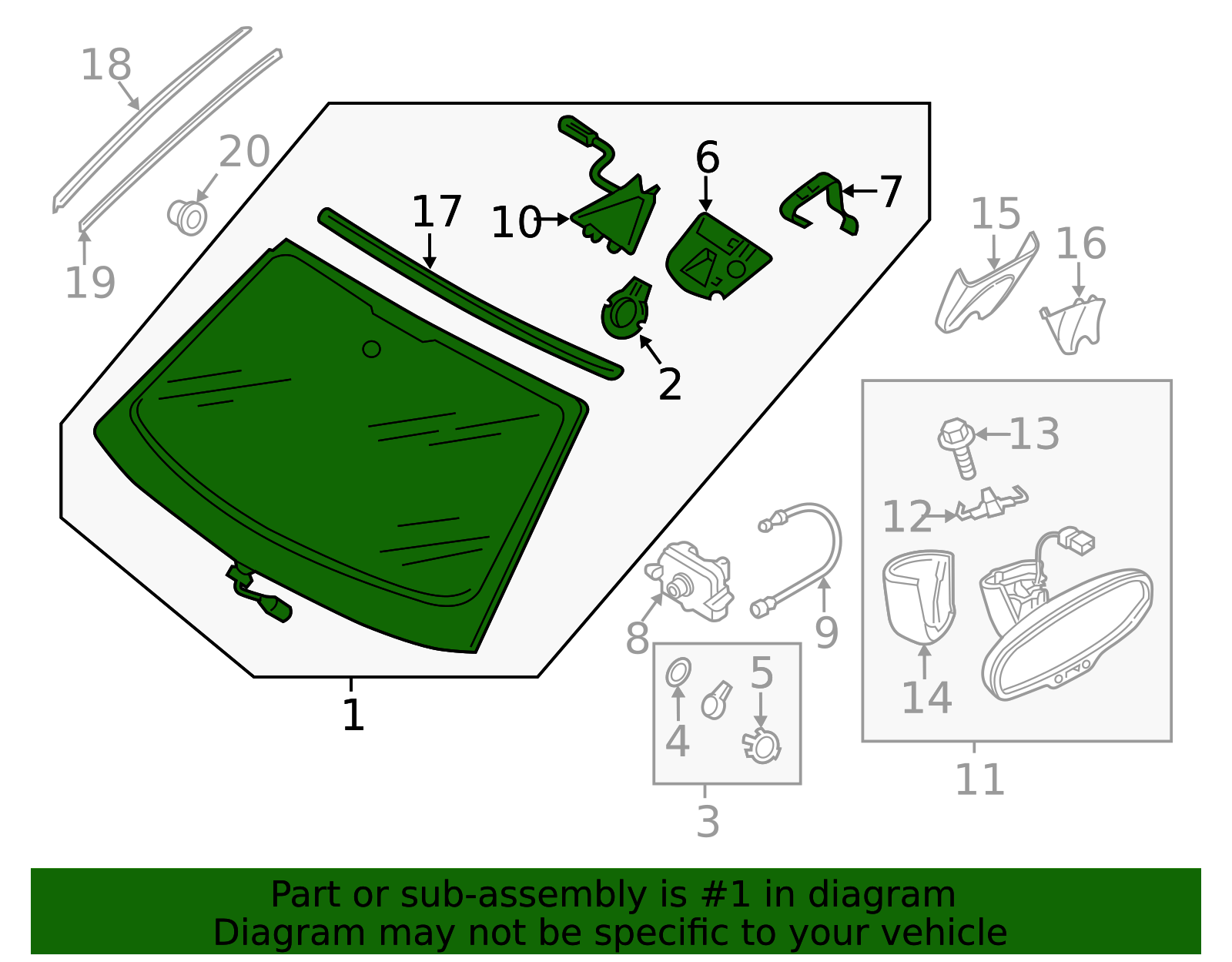 2019-2024 Audi Windshield 4N0-845-099-R-NVB | Audi USA Parts