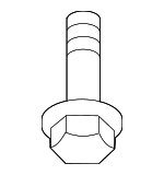 WHT003841 - Exhaust: Muffler Shield Bolt for Audi Image