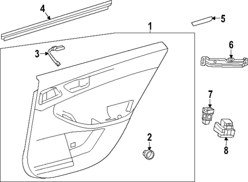Rear Door for 2025 Toyota Crown Signia #2