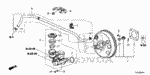 46407SWA003 - Chassis: CLAMP, MASTER POWER TUBE for Honda Image