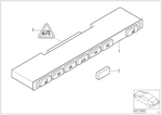 61316949441 - Vehicle Electrical System: Rep. Set, Center Console Switch. Center for BMW Image